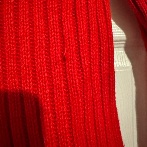 Christmas/Holiday Dress Bonnie Jean Red Knit Dress with Tulle Skirt size 12 - Picture 6 of 6